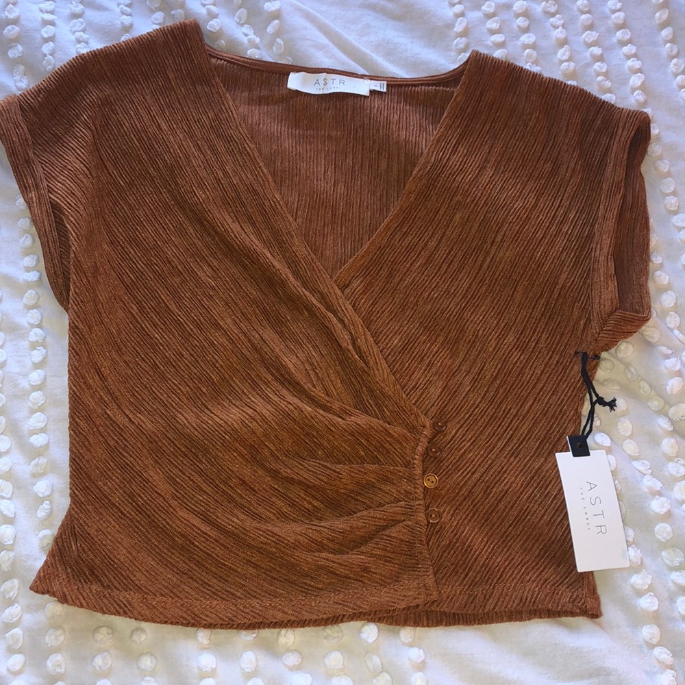 Burnt orange ASTR short sleeve shirt